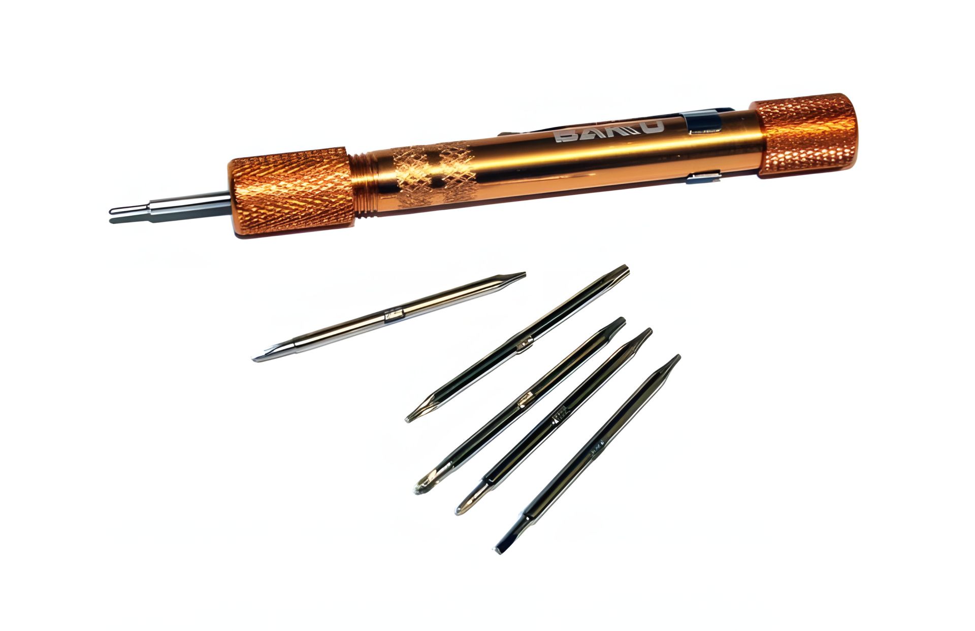 Набір викруток Baku BK312 (Ручка з насадками T2, T3, T4, T5, T6, T7, -1.5, +1.5, +1.2, +2.0, Y2.0, пенталоб 0.8) Набір викруток Baku BK312 (Ручка з насадками T2, T3, T4, T5, T6, T7, -1.5, +1.5, +1.2, +2.0, Y2.0, пенталоб 0.8)