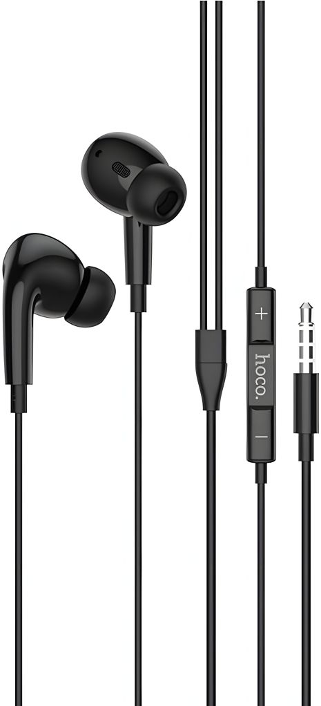 Hoco M1 Pro Дротові навушники, Чорний, 3.5mm, 1.2m