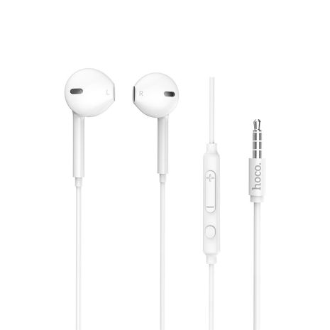 Дротові навушники Hoco M55, 3.5mm, 1.2m, Білий