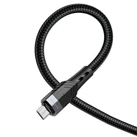 USB кабель Borofone BU35 USB to MicroUSB 1.2m чорний