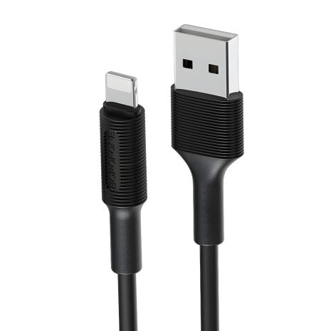 Кабель Borofone BX1 USB to Lightning 1m, Чорний