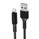 Чёрный кабель Borofone BX1 USB на Lightning 1m