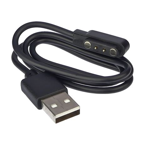 USB -кабель для розумних годин, універсальний магнітний 2 -штифт (4 х 12,5 мм) чорний