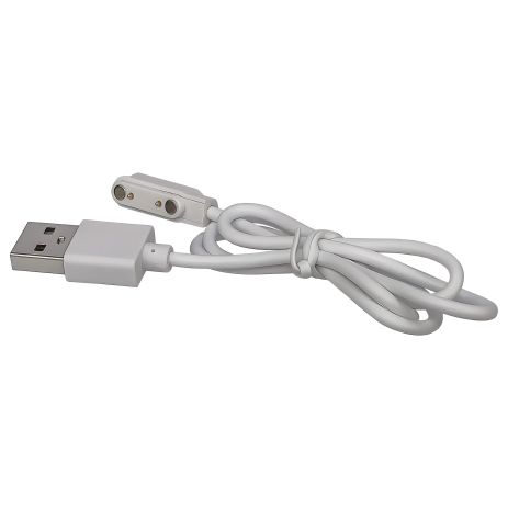 USB кабель для смарт годинника універсальний магнітний 2 pin (7.8 x 14.3 mm) білий USB кабель для смарт годинника універсальний магнітний 2 pin (7.8 x 14.3 mm) білий