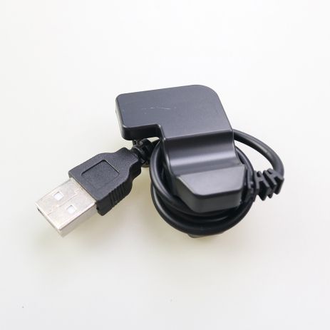 USB кабель для смарт годинника універсальний прищіпка (2 pin) 4 mm чорний