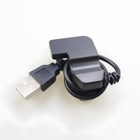 USB кабель для смарт годинника універсальний прищіпка (2 pin) 4 mm чорний