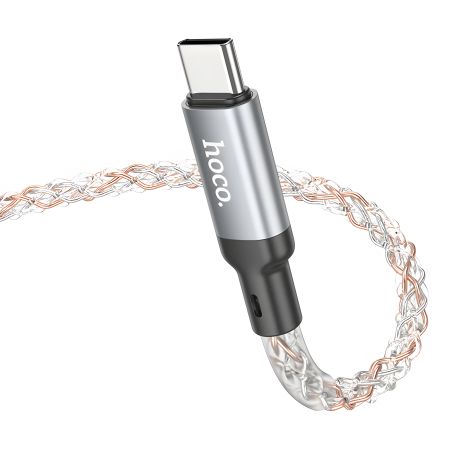 Кабель Hoco U112 Type-C to Type-C PD 60W 1m серый