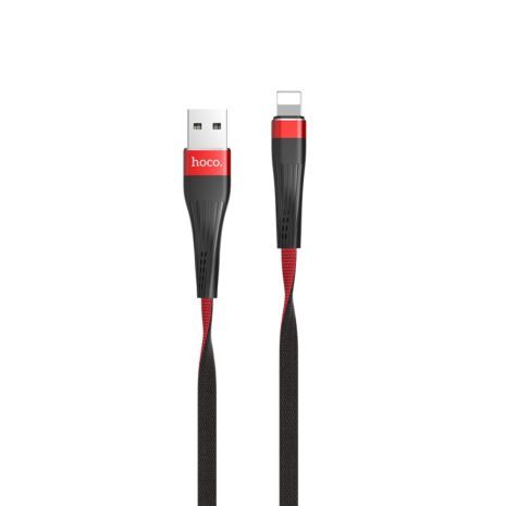 Кабель Hoco U39 USB to Lightning 1.2m черно-красный