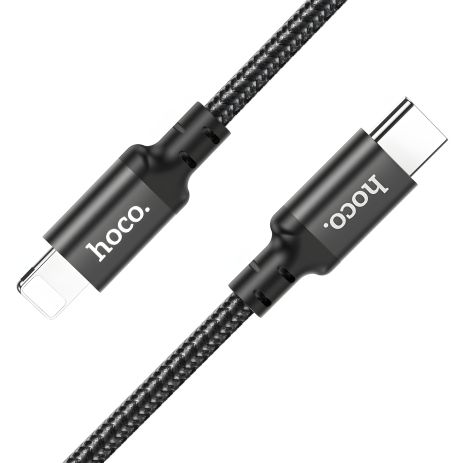 Кабель Type-C to Lightning Hoco X14 DS 3m чорний Кабель Type-C to Lightning Hoco X14 DS 3m чорний