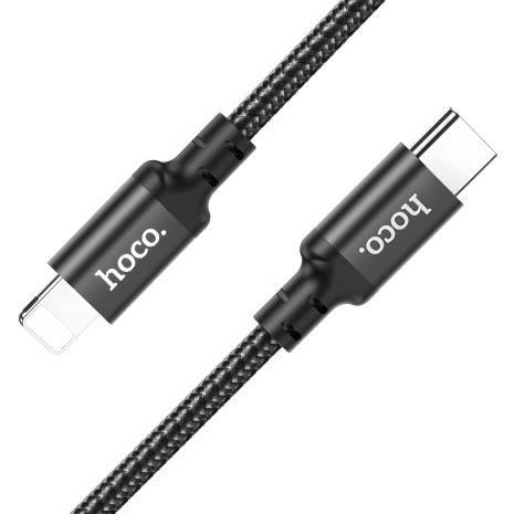 Кабель Type-C to Lightning Hoco X14 DS 3m чорний