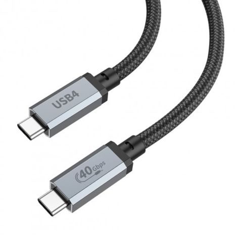 Кабель Hoco US05 USB4 8K Type-C to Type-C PD 100W 2m черный