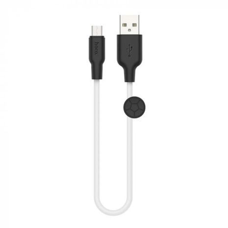 Кабель Hoco X21 Plus USB to MicroUSB 0.25m черно-белый