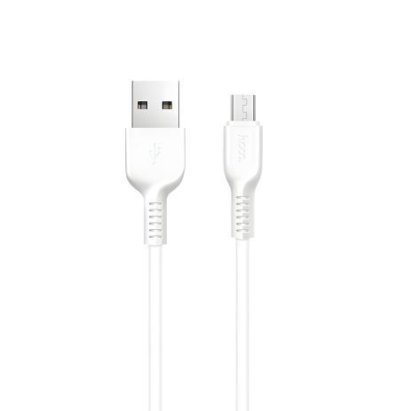 Белый Hoco X20 USB Кабель to MicroUSB 3m