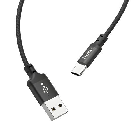 Чорний кабель Hoco X14 2m USB to Type-C Чорний кабель Hoco X14 2m USB to Type-C