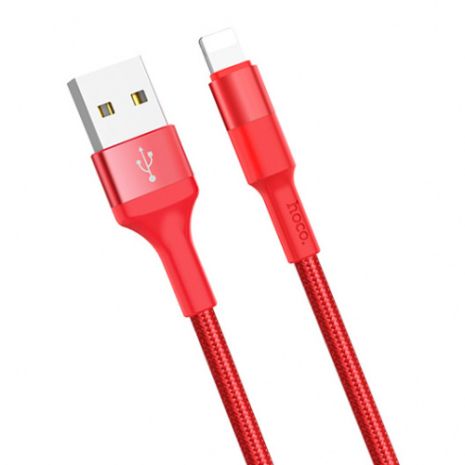 Кабель Hoco X26 USB to Lightning 1m червоний