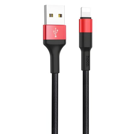 Hoco X26 USB к Lightning Кабель 1m черно-красный Hoco X26 USB к Lightning Кабель 1m черно-красный