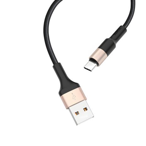 Hoco X26 USB к Type-C Кабель 1m черно-золлтистый