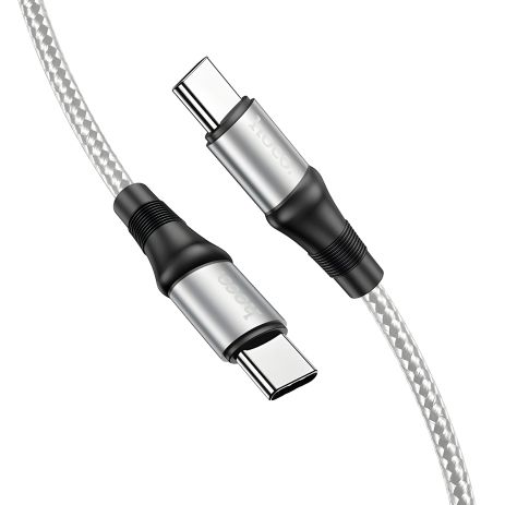 Hoco X50 Type-C to Type-C Кабель 100W 2m серебристый Hoco X50 Type-C to Type-C Кабель 100W 2m серебристый
