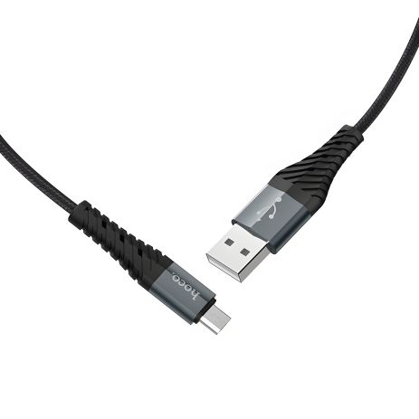Кабель Hoco X38 USB-MicroUSB 1м, чёрный