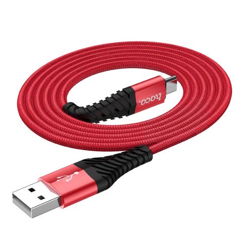 Кабель Hoco X38 USB to MicroUSB 1m червоний