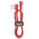 Красный кабель Hoco U83 USB to Lightning 1.2m Красный кабель Hoco U83 USB to Lightning 1.2m