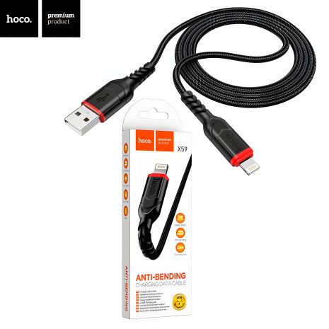Кабель Hoco X59 USB до Lightning 1м чорний