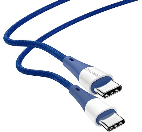 USB Borofone BX60 Superior 60W Type C to Type C Синій USB Borofone BX60 Superior 60W Type C to Type C Синій