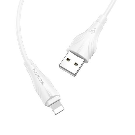 USB Borofone BX18 Lightning 2m Білий