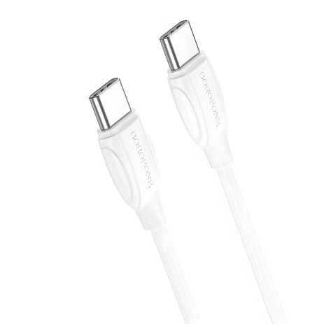USB Borofone BX19 60W Type-C to Type-C Білий
