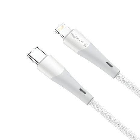 USB-кабель Borofone BX60 Superior PD20W Type C to Lightning, білий