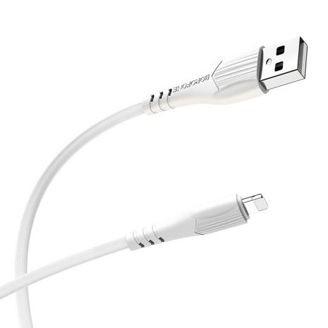 USB Borofone BX37 Wieldy Lightning Білий