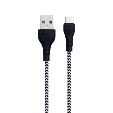 USB Borofone BX39 Beneficial Type-C 1m Чёрно-Белый USB Borofone BX39 Beneficial Type-C 1m Чёрно-Белый