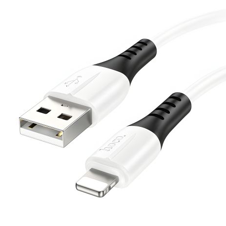 Кабель Hoco X86 Білий USB to Lightning 1m