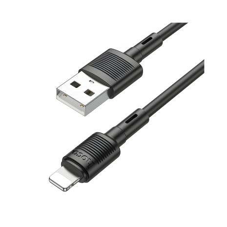 Кабель Hoco X83 чорний USB to Lightning 1m
