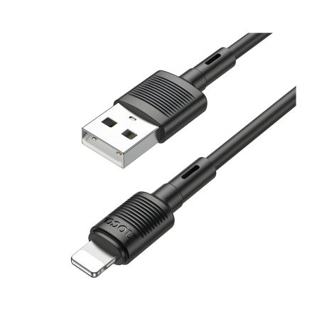 Кабель Hoco X83 чорний USB to Lightning 1m