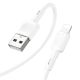 Кабель Hoco X83 USB to Lightning 1m білий Кабель Hoco X83 USB to Lightning 1m білий