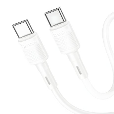 Кабель Hoco X83 Type-C to Type-C PD 60W 1m белый Кабель Hoco X83 Type-C to Type-C PD 60W 1m белый