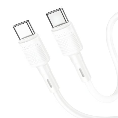 Кабель Hoco X83 Type-C to Type-C PD 60W 1m белый