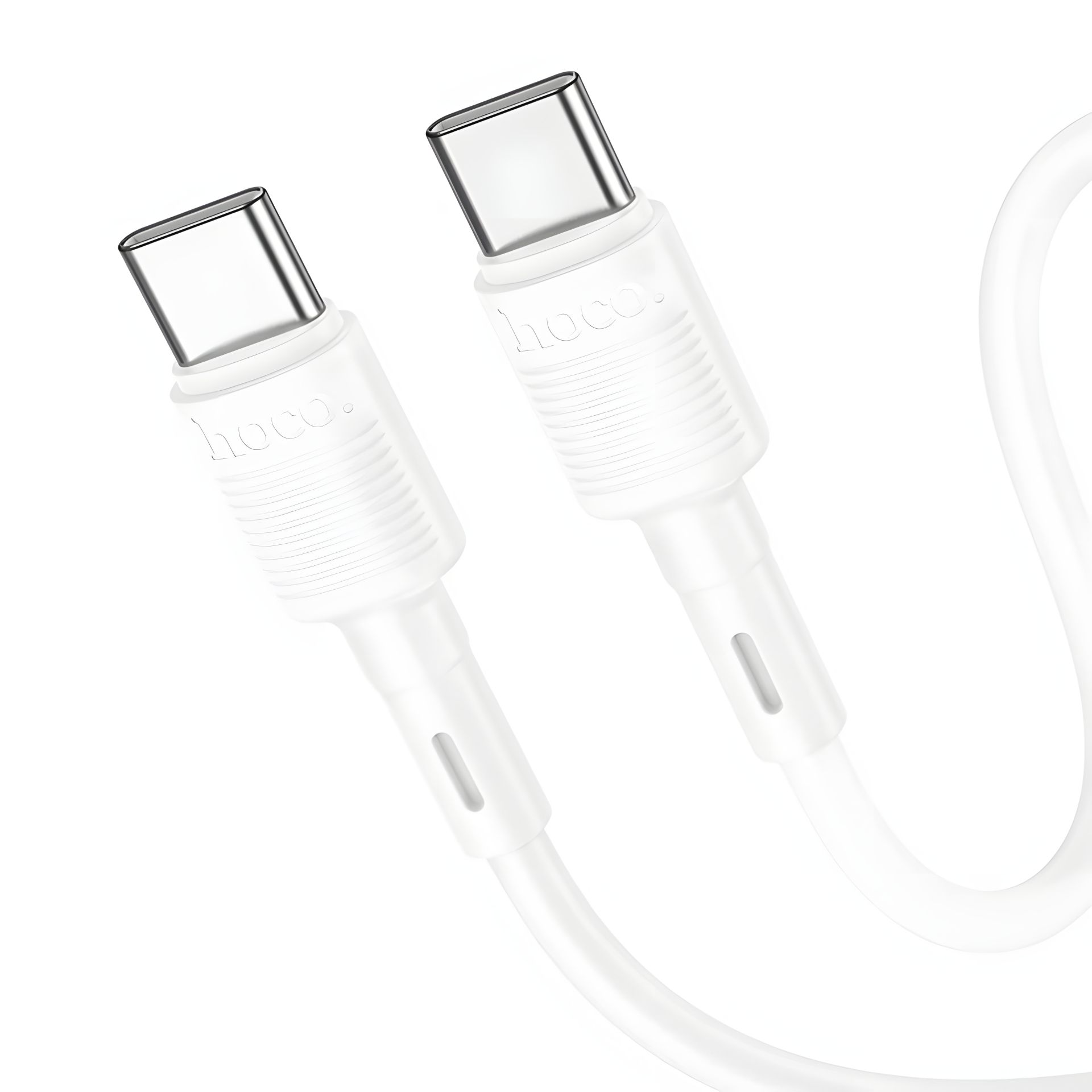 Кабель Hoco X83 Type-C to Type-C PD 60W 1m белый Кабель Hoco X83 Type-C to Type-C PD 60W 1m белый