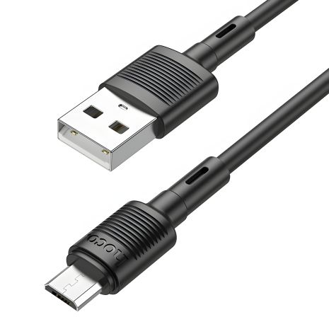 Кабель MicroUSB Hoco X83 USB 1m черный