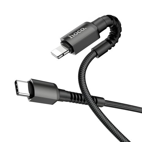 Кабель Hoco X96 с Type-C на Lightning 1м черный Кабель Hoco X96 с Type-C на Lightning 1м черный
