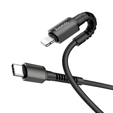 Кабель Hoco X96 Type-C to Lightning 1m, чорний Кабель Hoco X96 Type-C to Lightning 1m, чорний