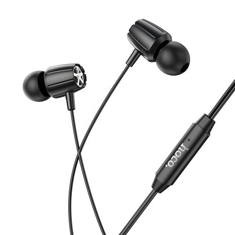 Навушники Hoco M88, вакуумні, дротові, 3.5mm, 1.2m, чорні