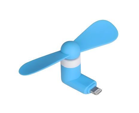 Синий вентилятор Lightning мобильный