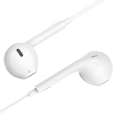 Дротові навушники Hoco M80, 3.5 mm, 1.2m, білі