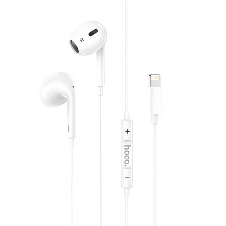 Белые Lightning наушники Hoco M1 Max Белые Lightning наушники Hoco M1 Max