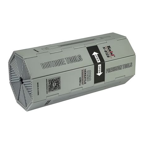 Професійний набір інструментів Kaisi К-8128 (120 біт, гнучкий подовжувач, ручка, пінцет, 3 лопатки, намагнічувач/розмагнічувач)