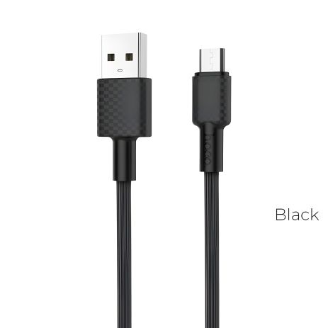 USB Кабель Hoco X29 USB до MicroUSB 1m чорний