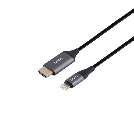 Перехідник Hoco UA15 HDMI to Lightning 2m Сірий
