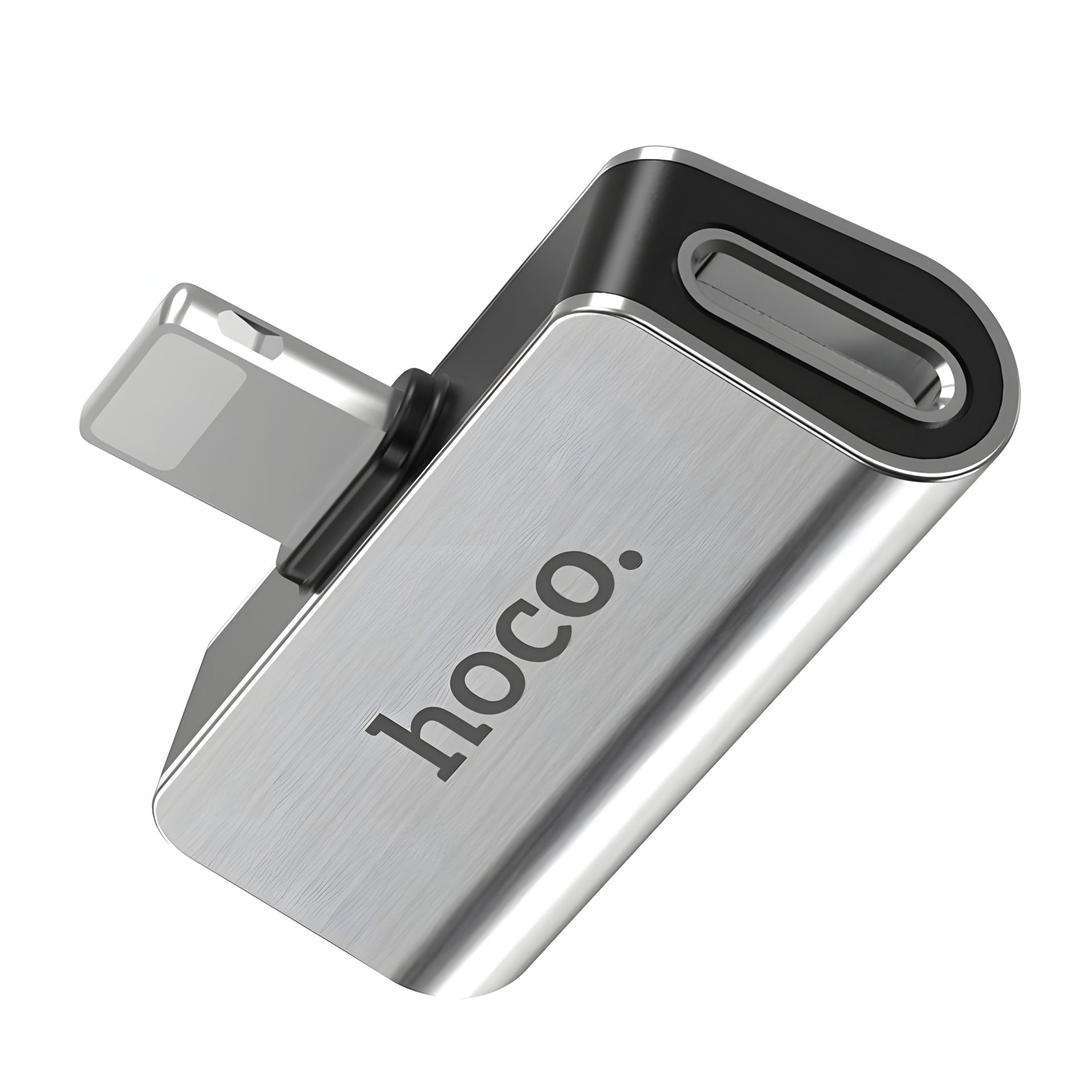 Перехідник Hoco LS24 Dual Lightning Converter Сталевий Перехідник Hoco LS24 Dual Lightning Converter Сталевий